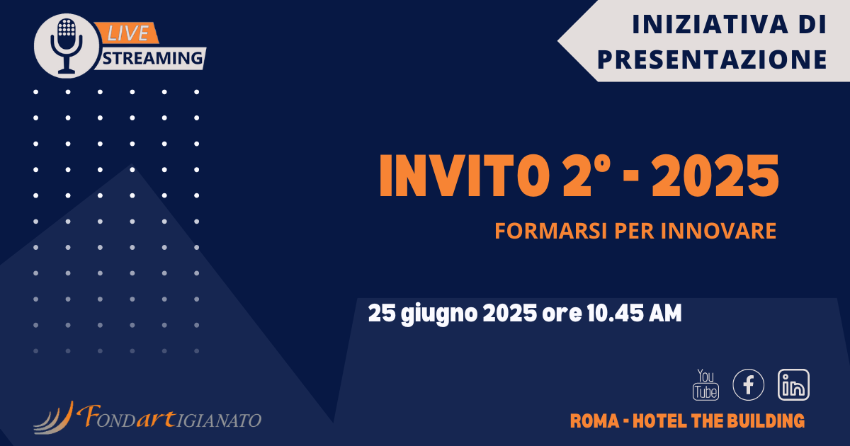 Diretta Streaming - Seminario di Presentazione Invito 2/2025 – 25 giugno