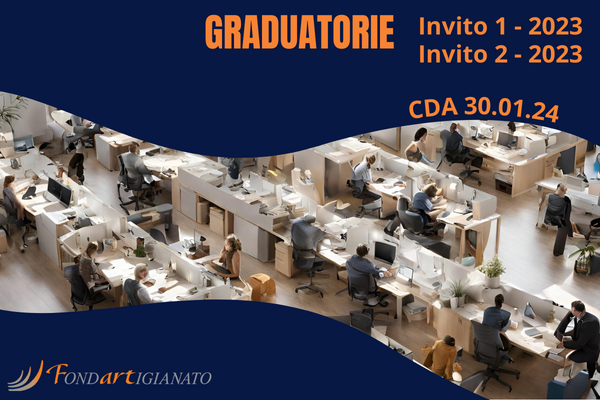 Graduatorie Approvate per Invito 1-2023 e Invito 2-2023  - CdA del 30.01.2024