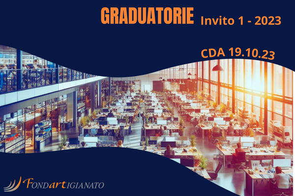 Graduatorie Approvate per Invito 1-2023 - CdA del 19.10.2023