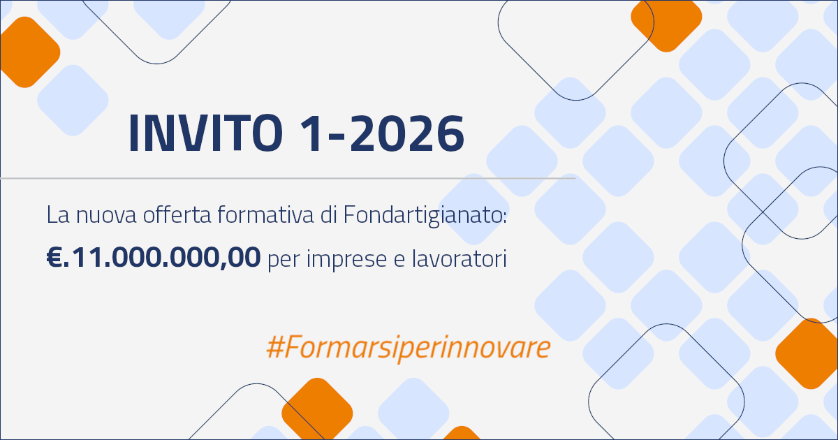 Pubblicato il nuovo Invito 1-2026. A disposizione 11 milioni di euro per sostenere imprese e lavoratori nello sviluppo di nuove competenze